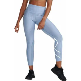 2XU Motion Hi Rise Compression Womens Long Running Tights - Blue