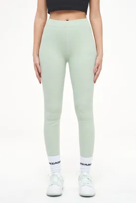 Jill Rib Leggings Vintage Washed Milky Green