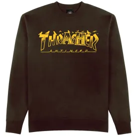 Thrasher X Antihero Pigeon Mag Crewneck Sweatshirt