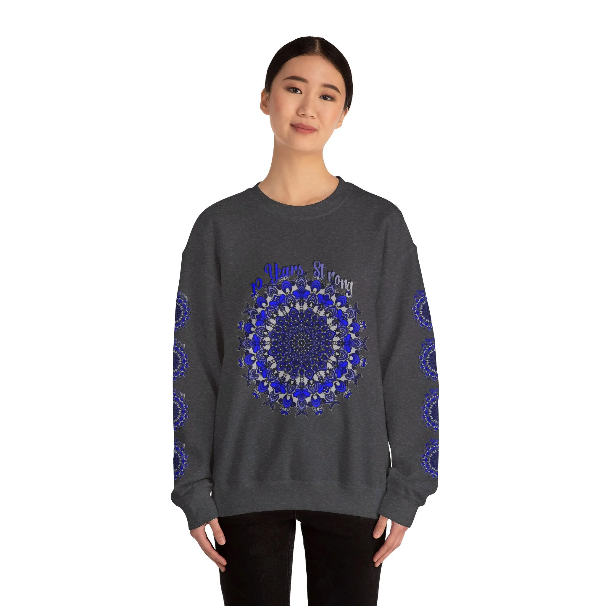 10th Anniversary Mandala Design Unisex Sweatshirt