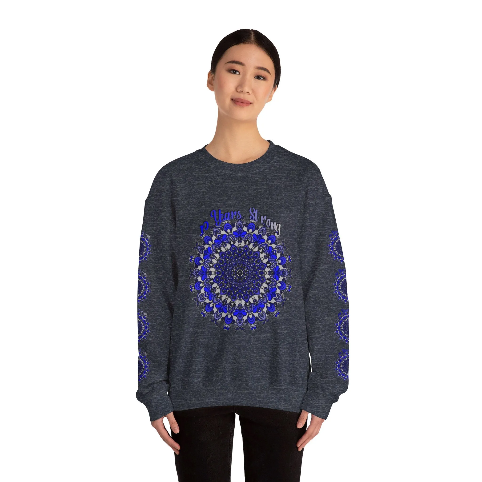 10th Anniversary Mandala Design Unisex Sweatshirt