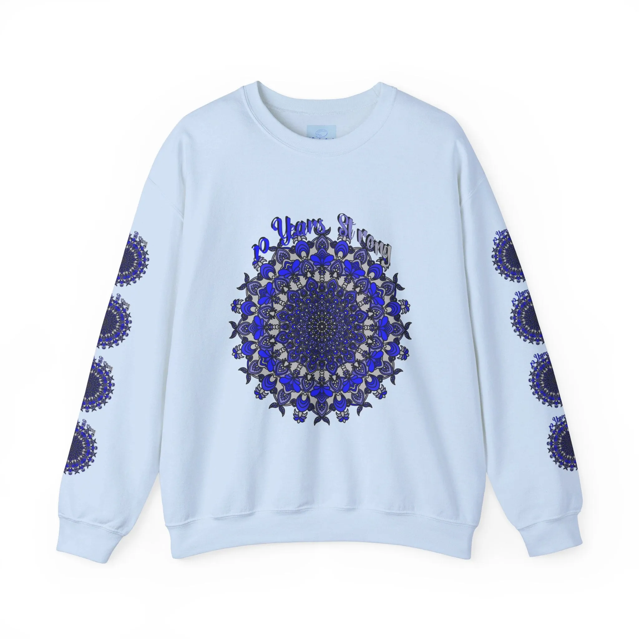 10th Anniversary Mandala Design Unisex Sweatshirt