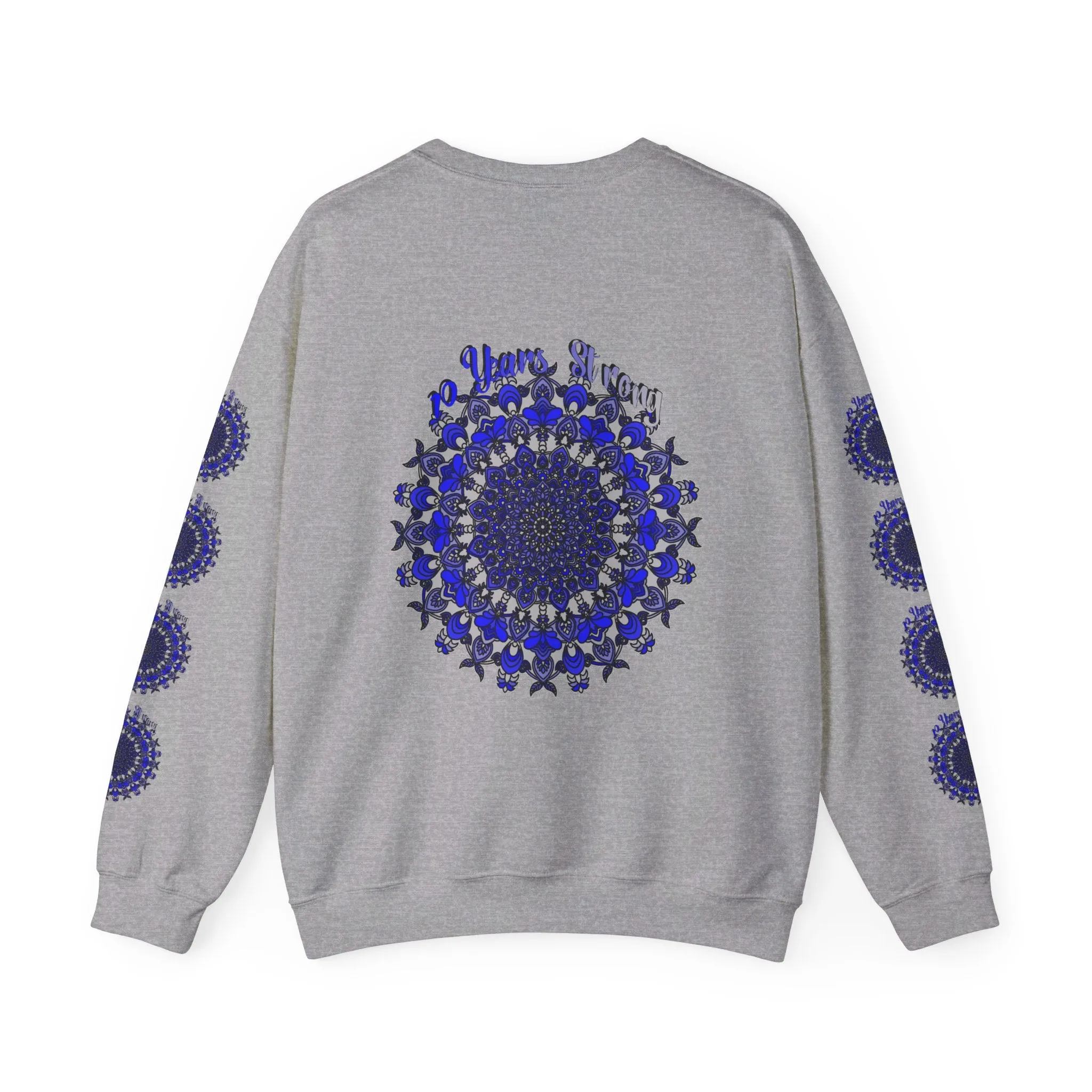 10th Anniversary Mandala Design Unisex Sweatshirt