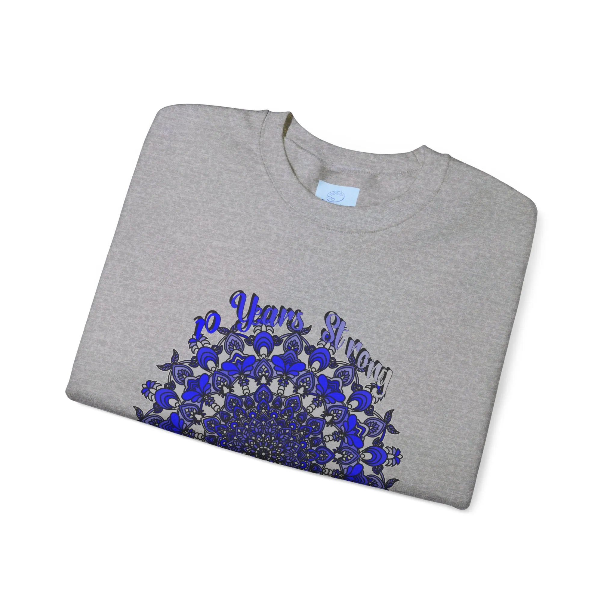 10th Anniversary Mandala Design Unisex Sweatshirt