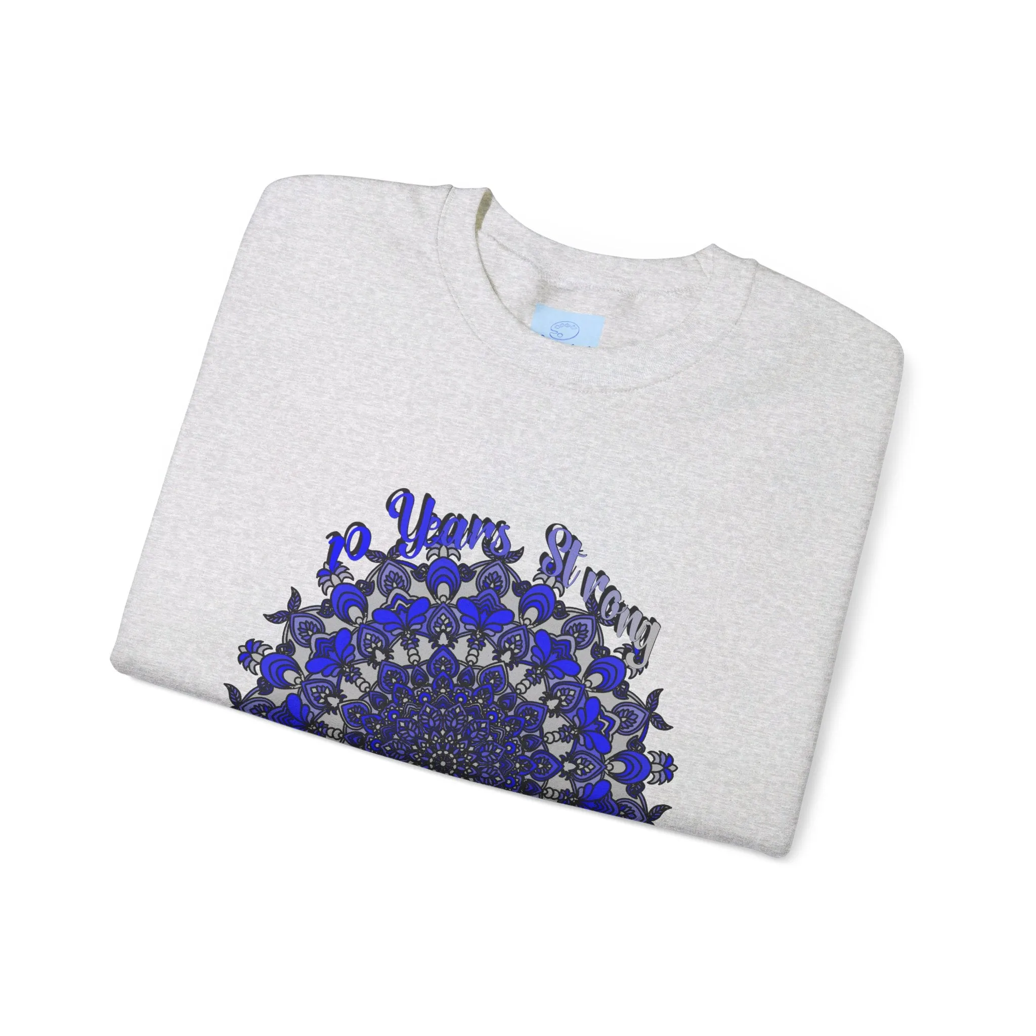 10th Anniversary Mandala Design Unisex Sweatshirt