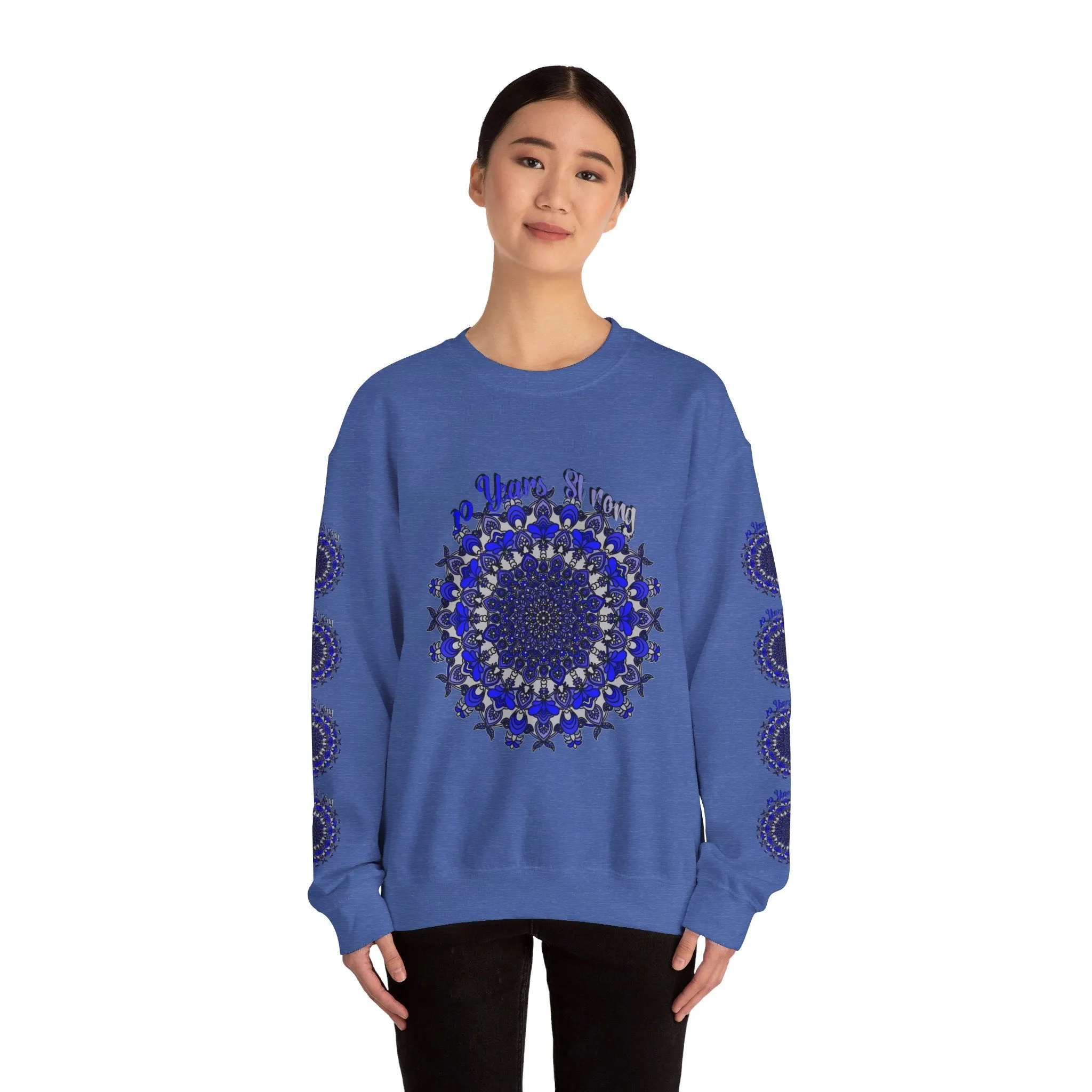 10th Anniversary Mandala Design Unisex Sweatshirt