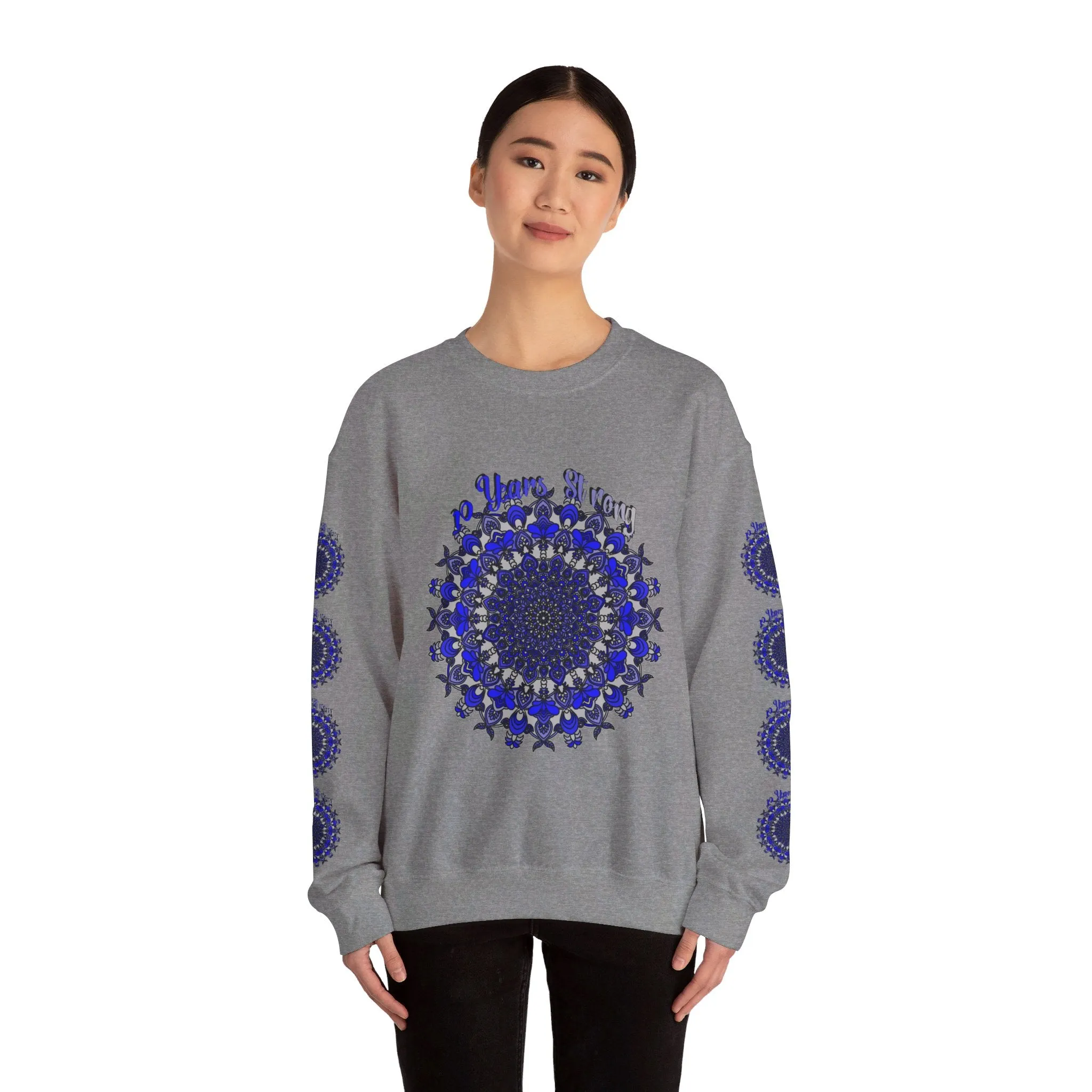 10th Anniversary Mandala Design Unisex Sweatshirt