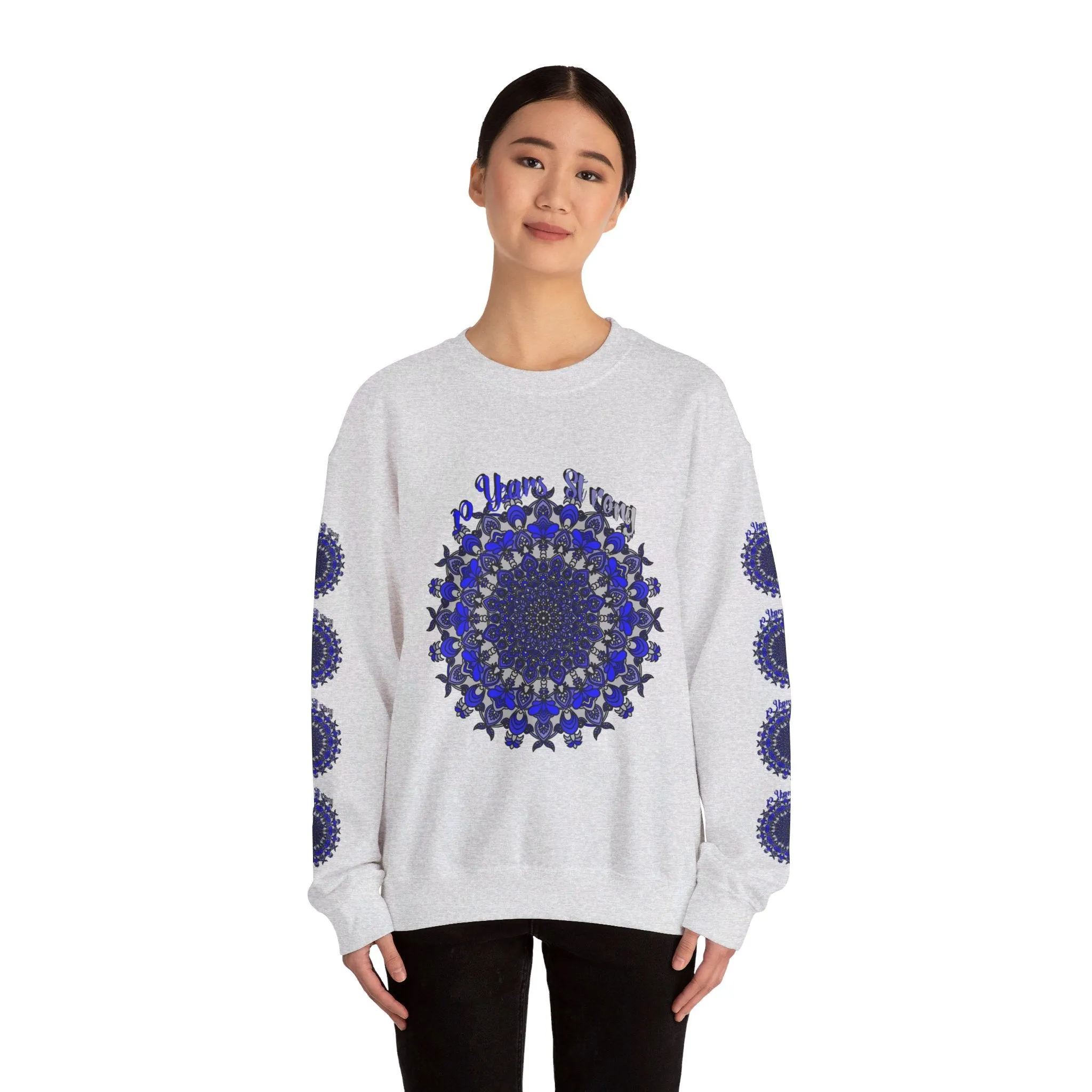 10th Anniversary Mandala Design Unisex Sweatshirt