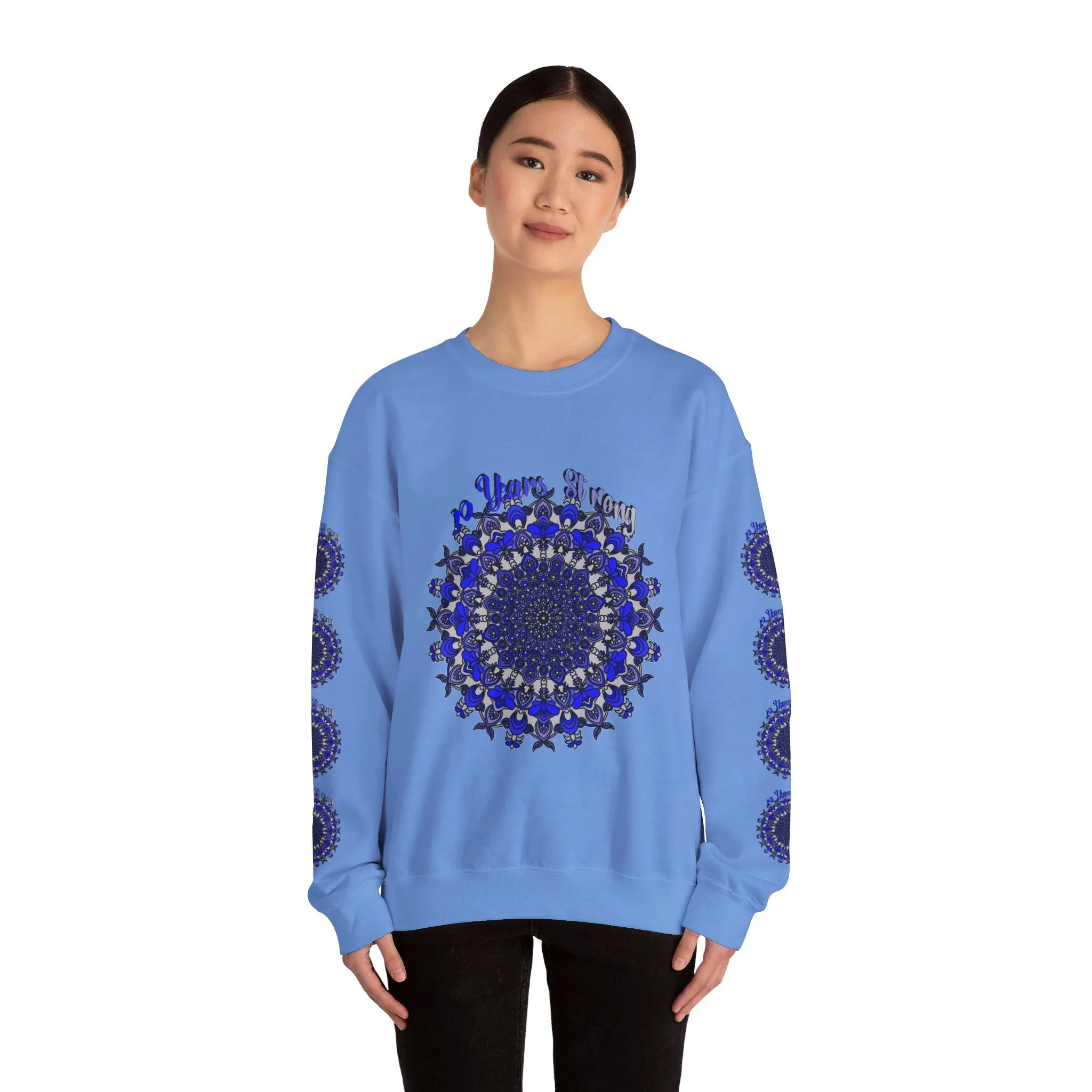 10th Anniversary Mandala Design Unisex Sweatshirt