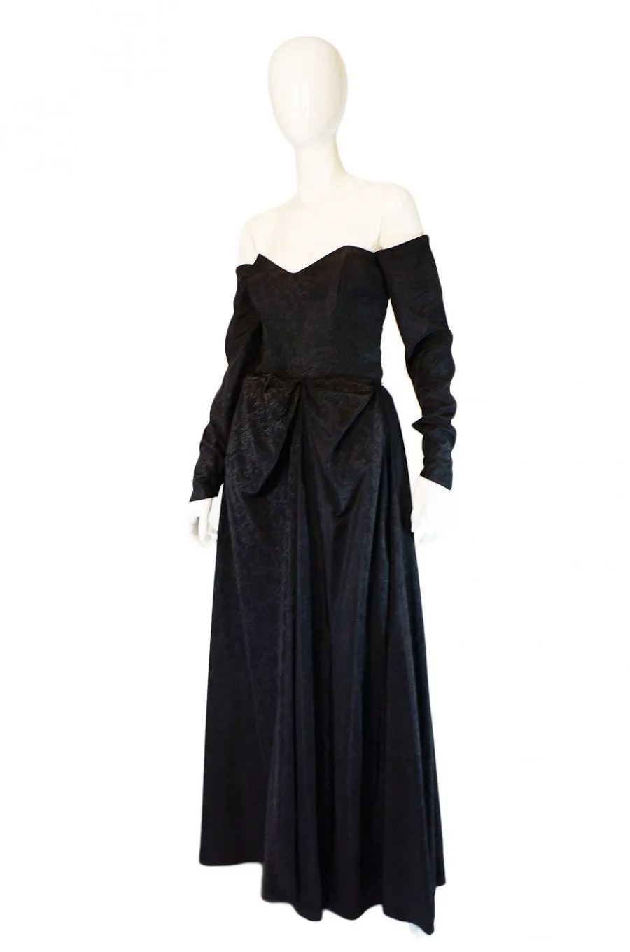 1950s Early Ceil Chapman Bustle Gown