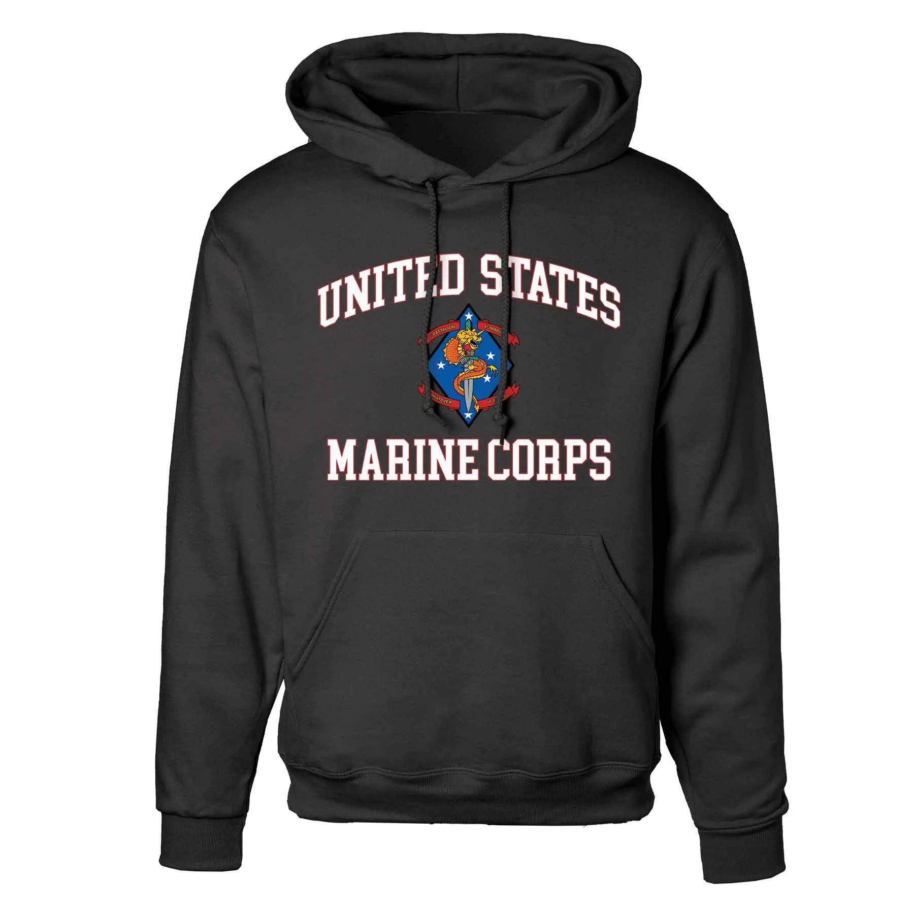 1st Battalion 4th Marines USMC Hoodie