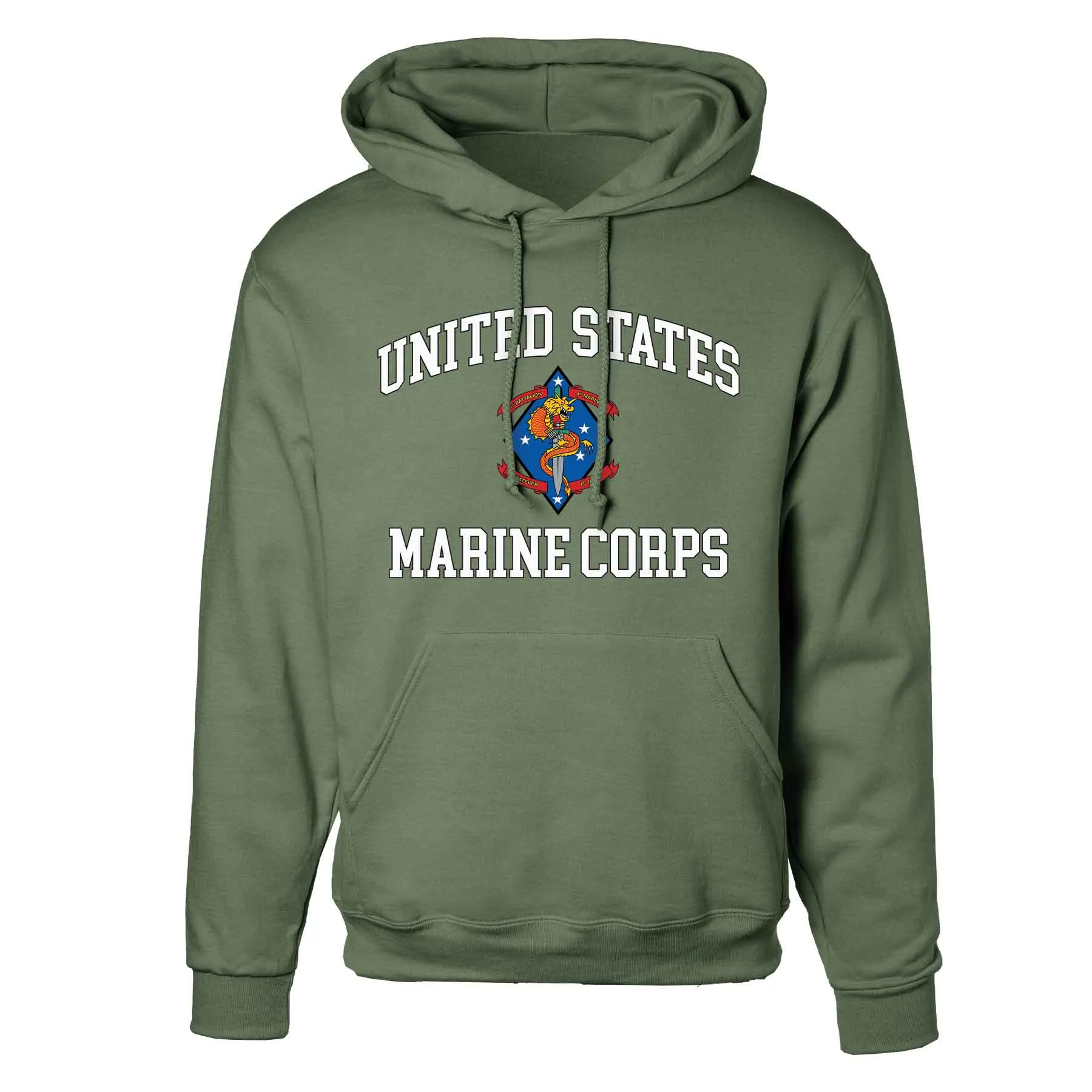 1st Battalion 4th Marines USMC Hoodie