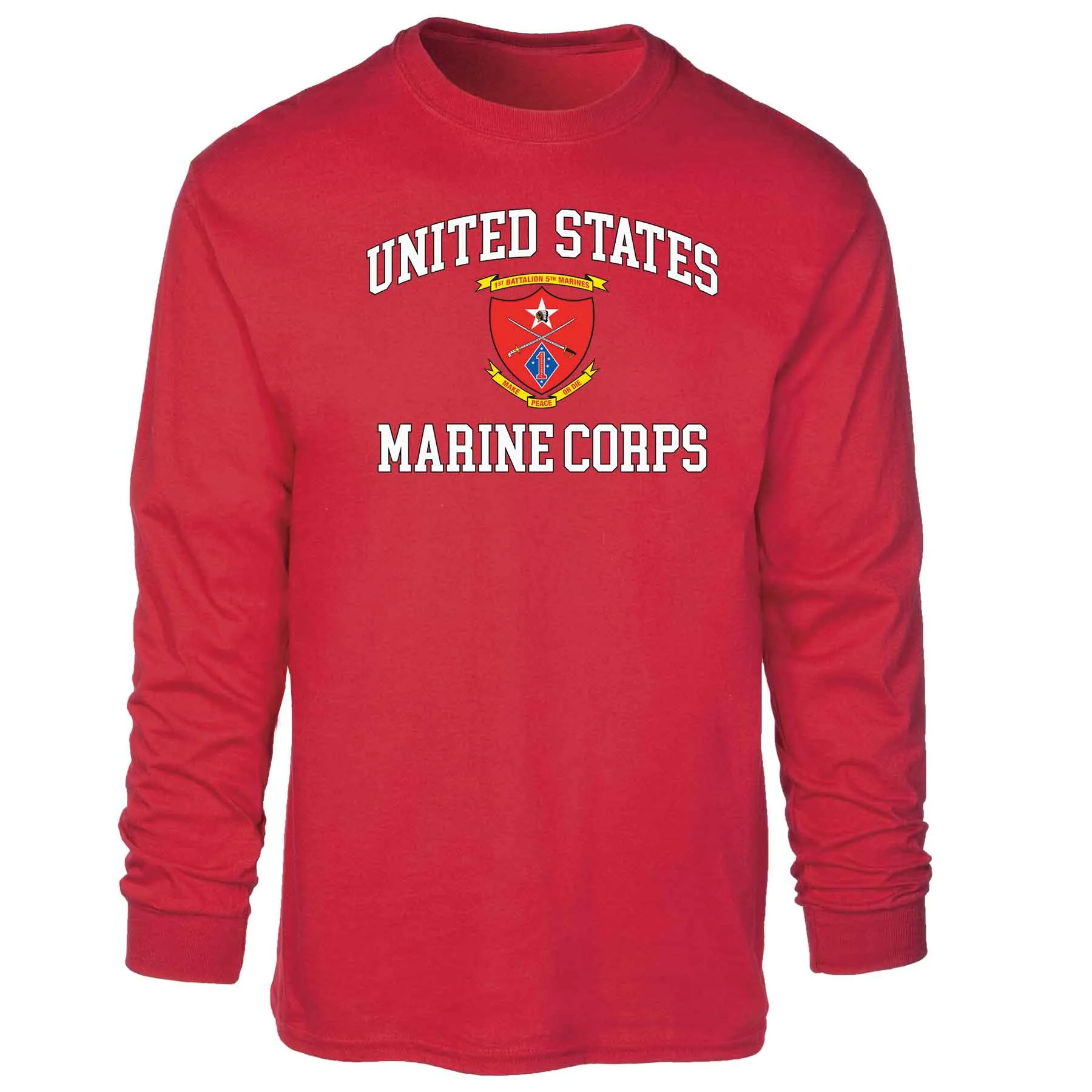 1st Battalion 5th Marines USMC Long Sleeve T-shirt