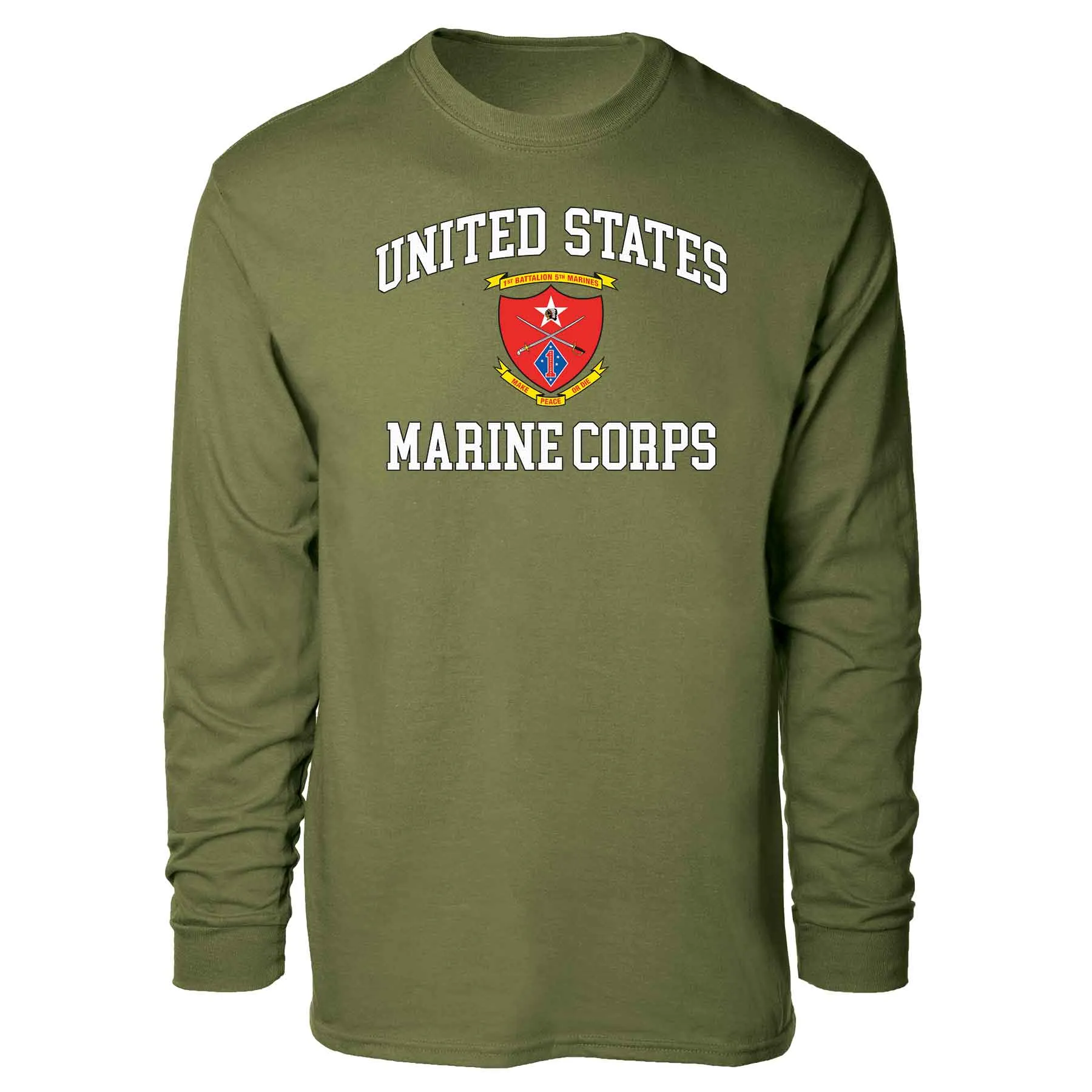 1st Battalion 5th Marines USMC Long Sleeve T-shirt