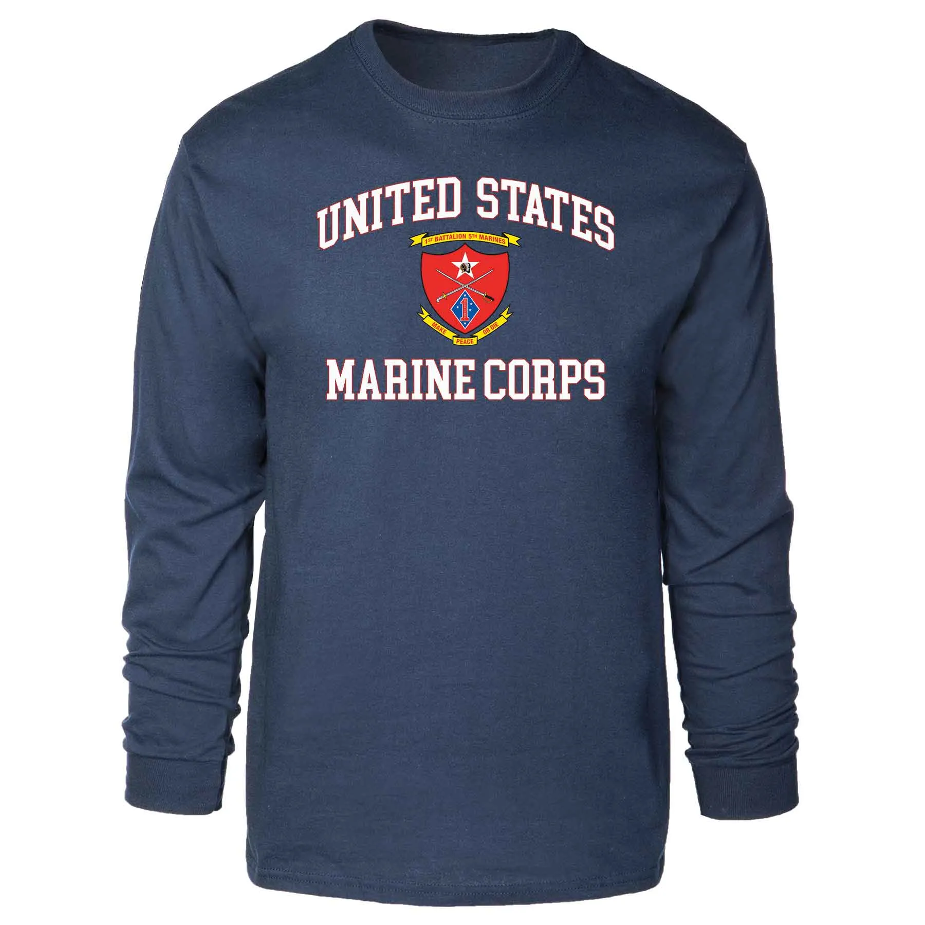 1st Battalion 5th Marines USMC Long Sleeve T-shirt