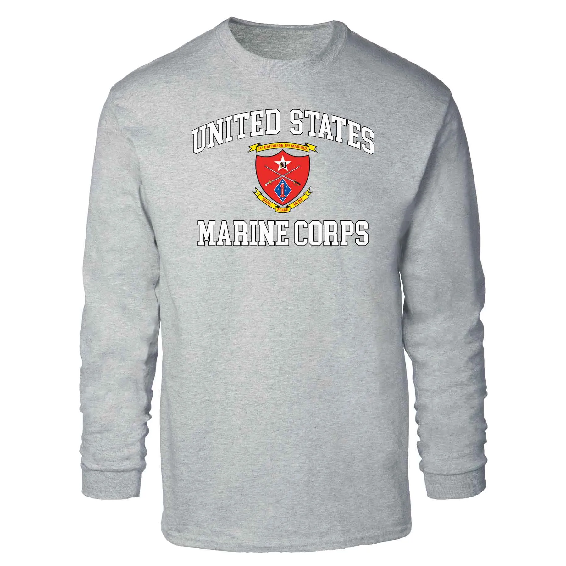 1st Battalion 5th Marines USMC Long Sleeve T-shirt