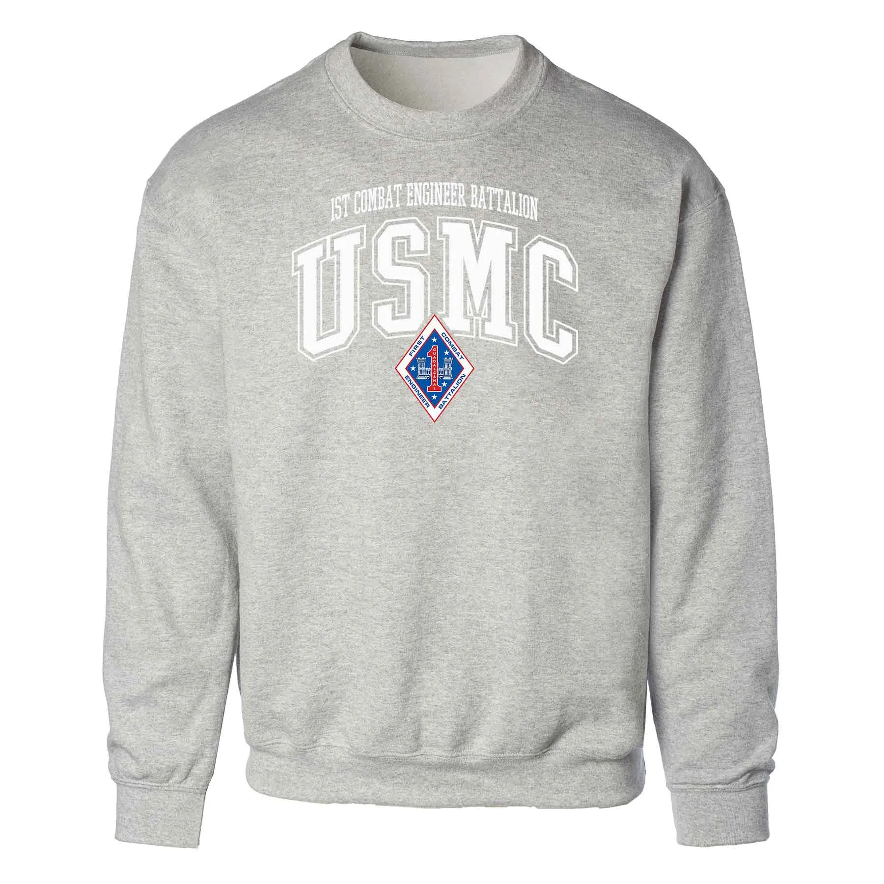 1st Combat Engineer Battalion Arched Sweatshirt