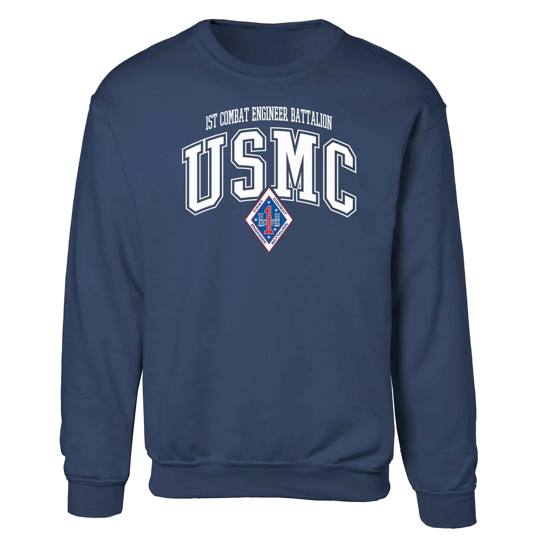 1st Combat Engineer Battalion Arched Sweatshirt