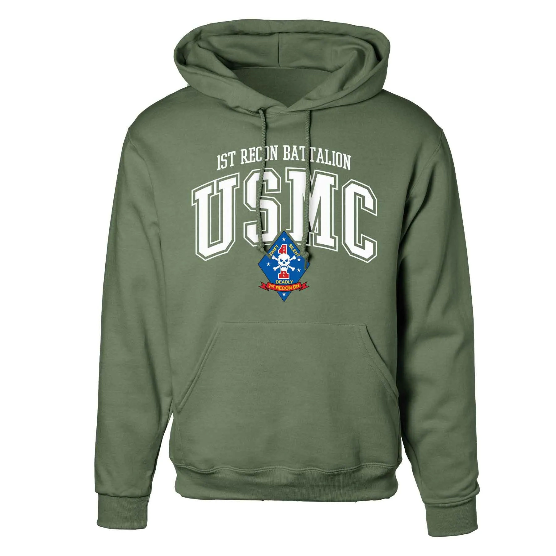 1st Recon Battalion Arched Hoodie