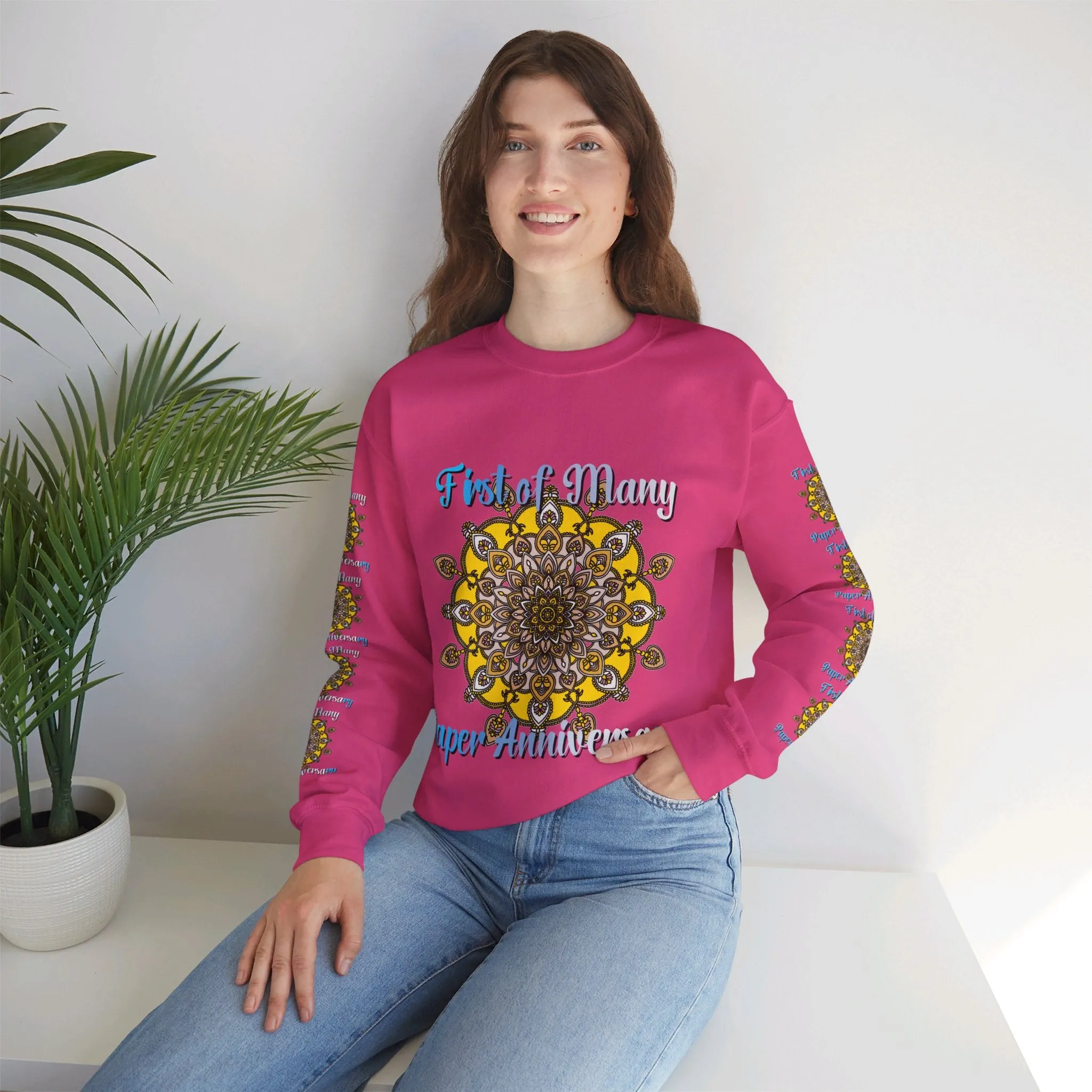 1st Year Anniversary Mandala Crewneck Sweatshirt