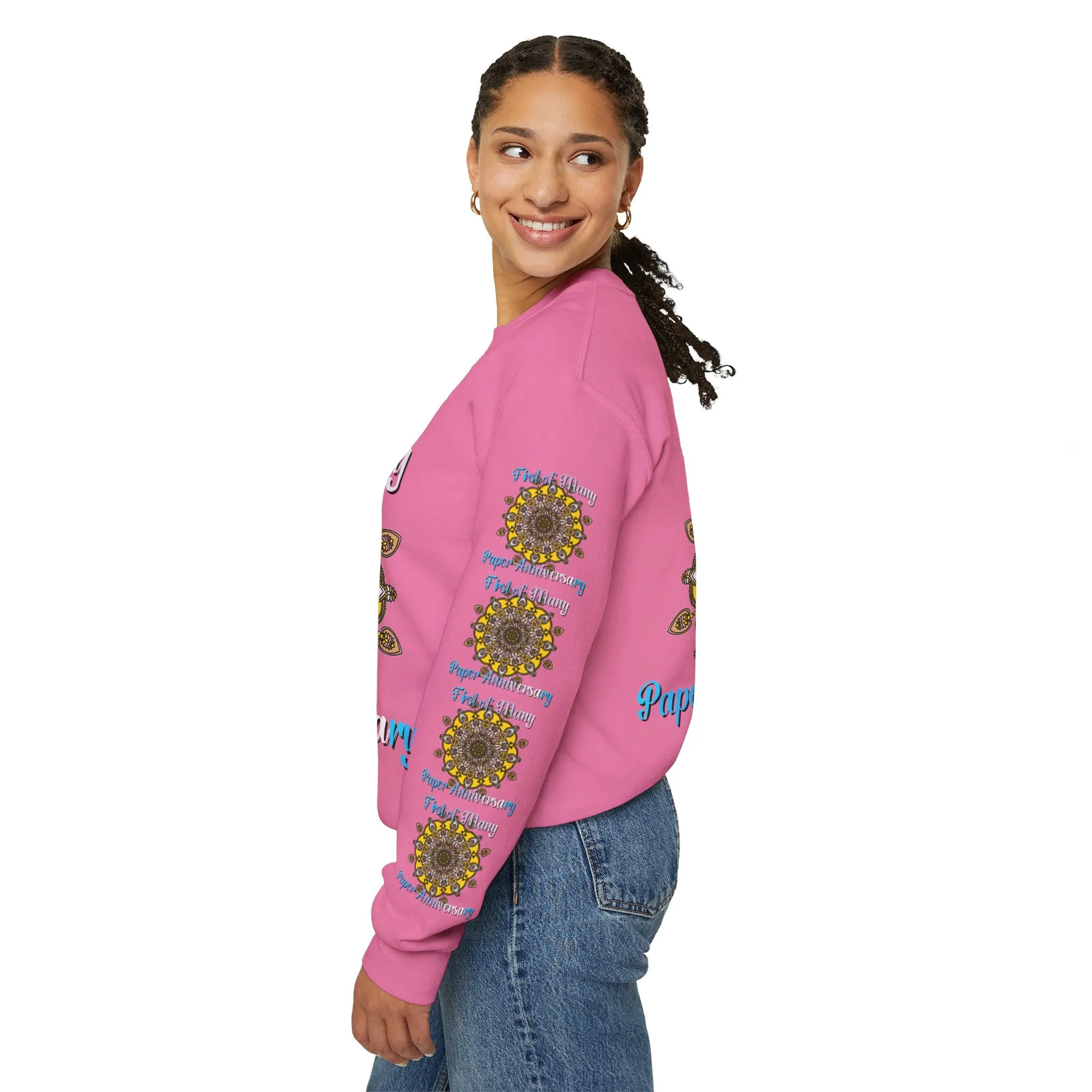 1st Year Anniversary Mandala Crewneck Sweatshirt