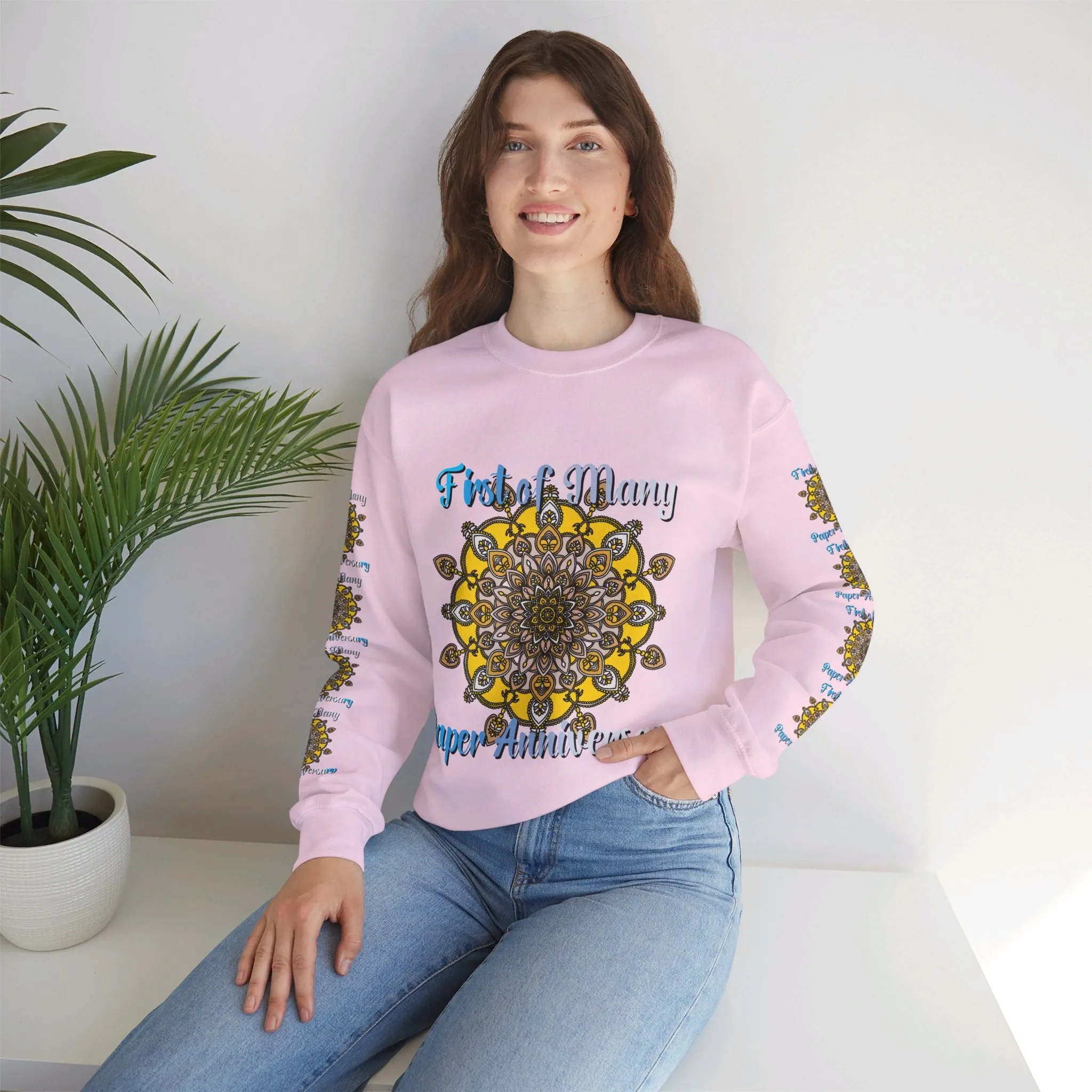 1st Year Anniversary Mandala Crewneck Sweatshirt