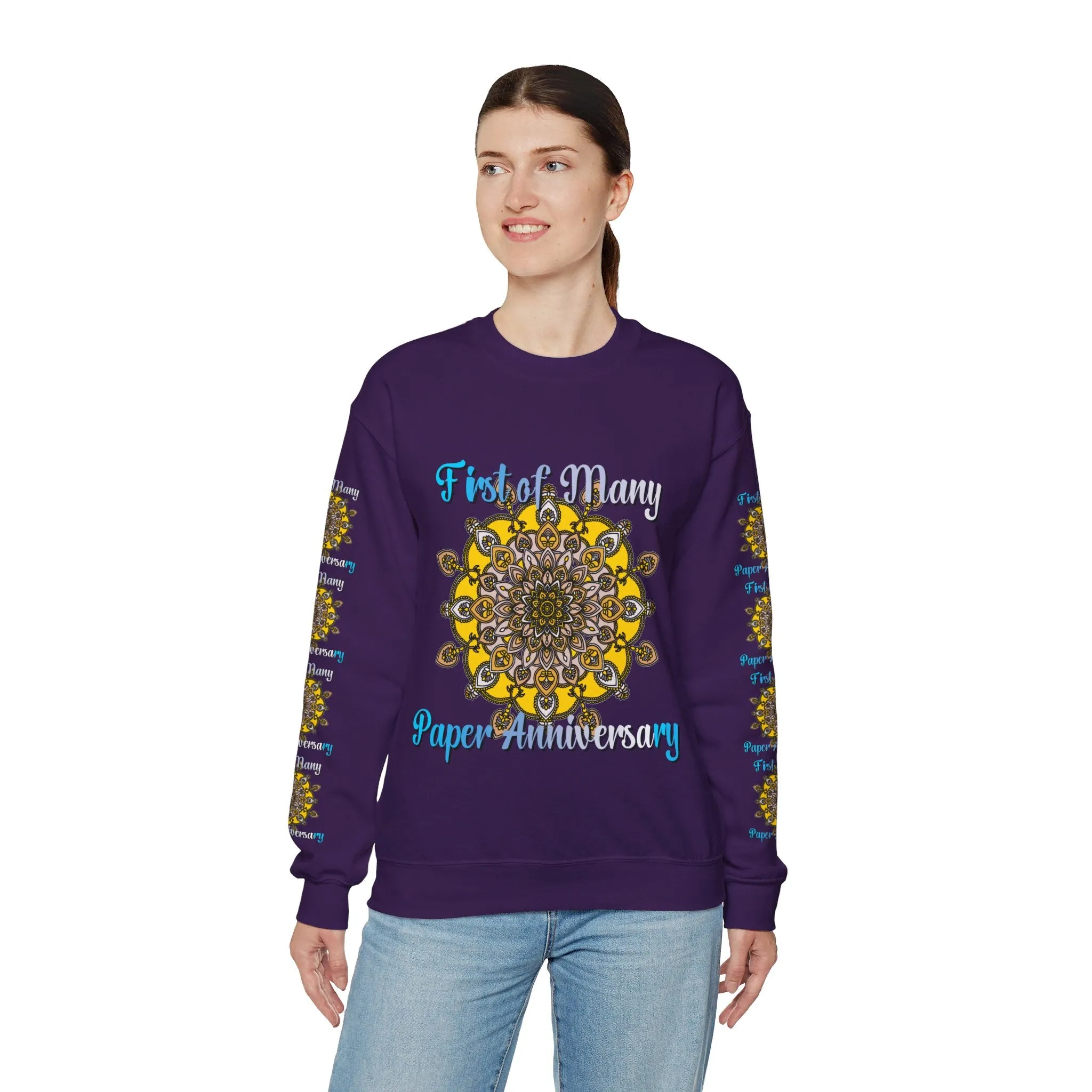 1st Year Anniversary Mandala Crewneck Sweatshirt