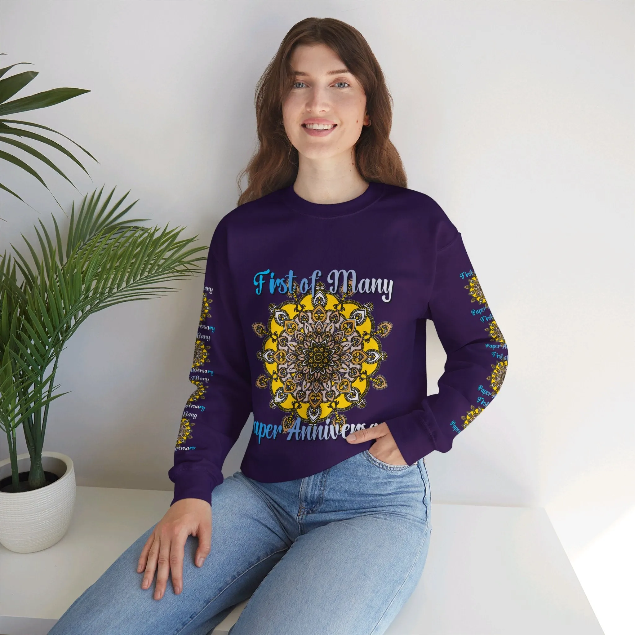 1st Year Anniversary Mandala Crewneck Sweatshirt