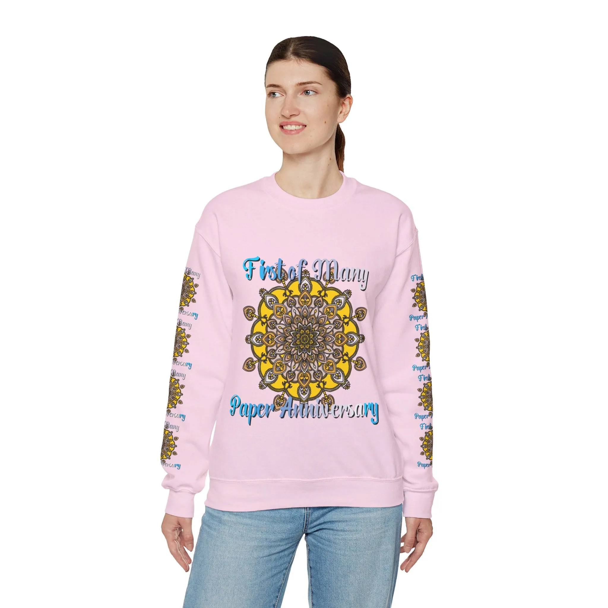 1st Year Anniversary Mandala Crewneck Sweatshirt