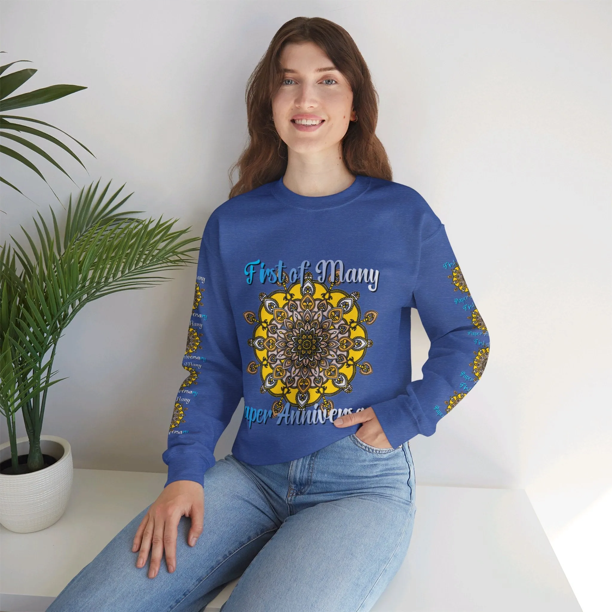 1st Year Anniversary Mandala Crewneck Sweatshirt