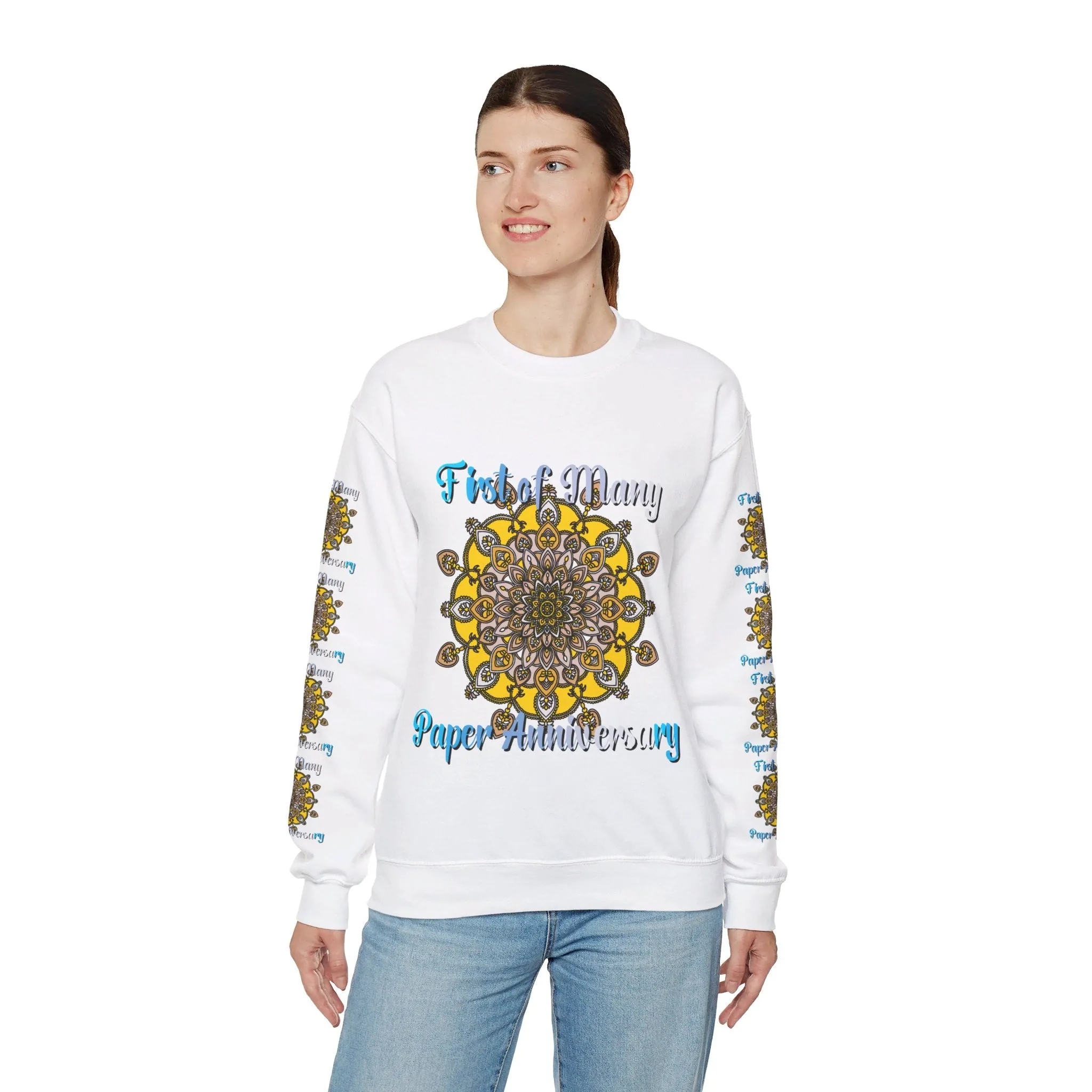 1st Year Anniversary Mandala Crewneck Sweatshirt