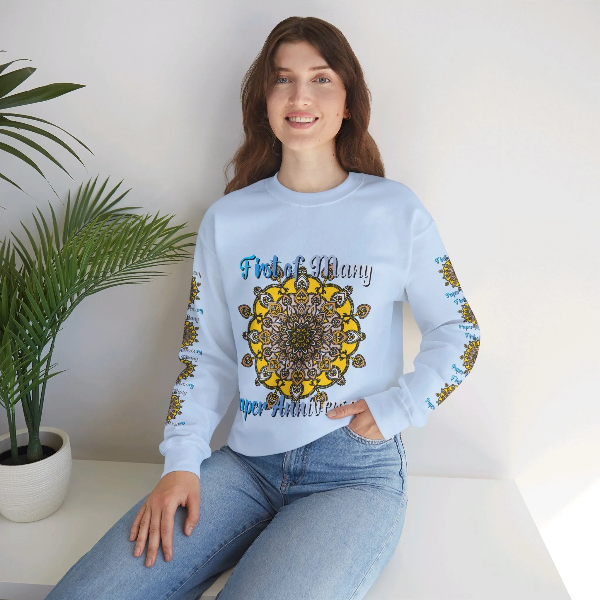 1st Year Anniversary Mandala Crewneck Sweatshirt