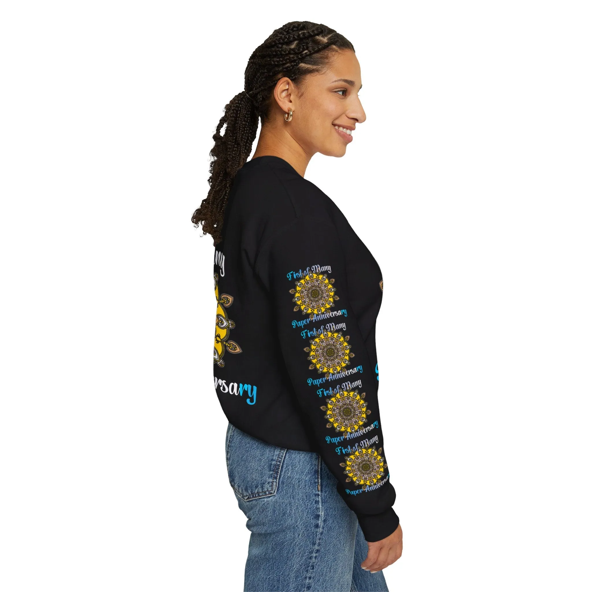 1st Year Anniversary Mandala Crewneck Sweatshirt