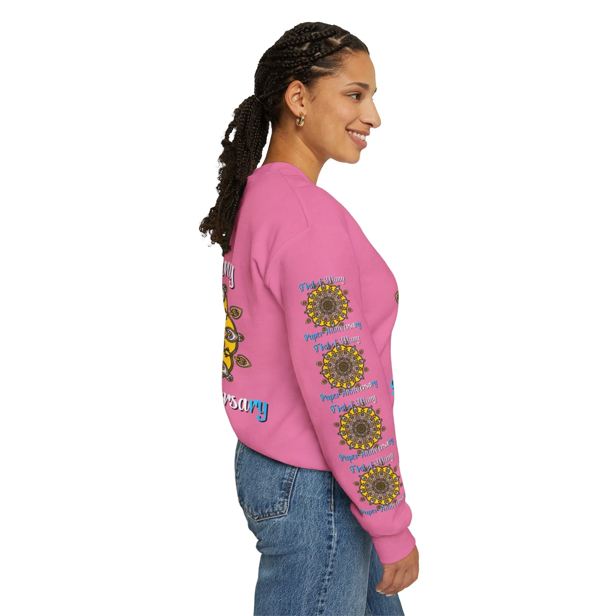 1st Year Anniversary Mandala Crewneck Sweatshirt