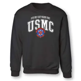 24th MEU Fleet Marine Force Arched Sweatshirt