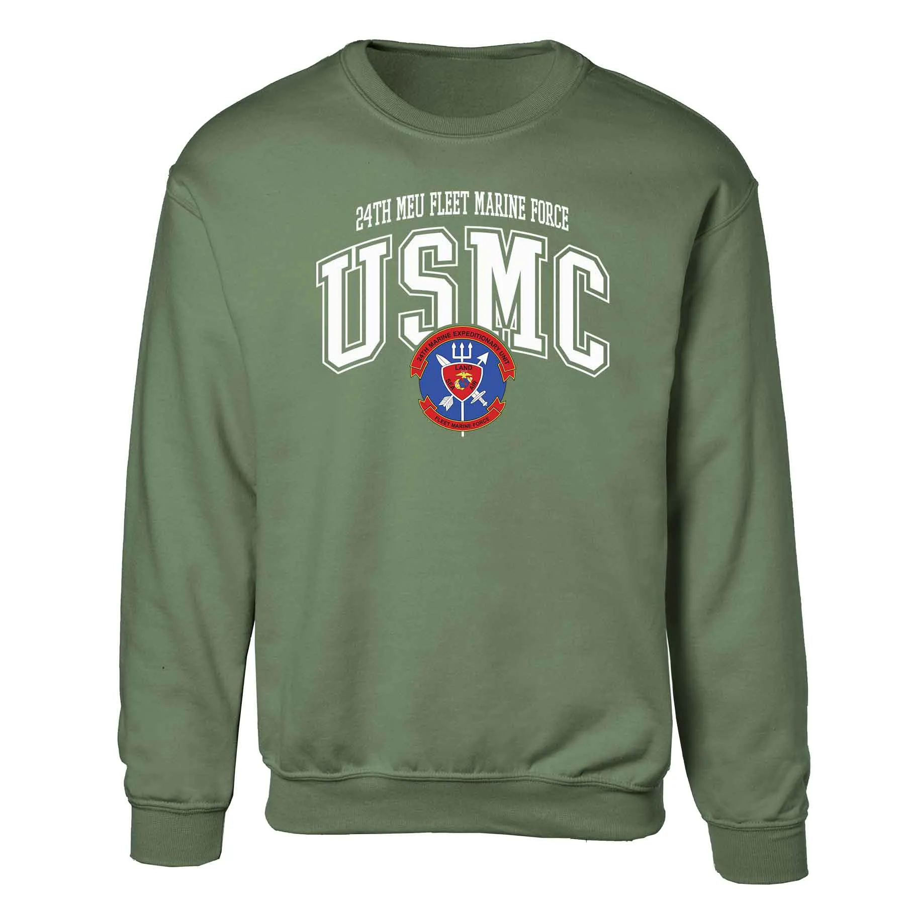 24th MEU Fleet Marine Force Arched Sweatshirt