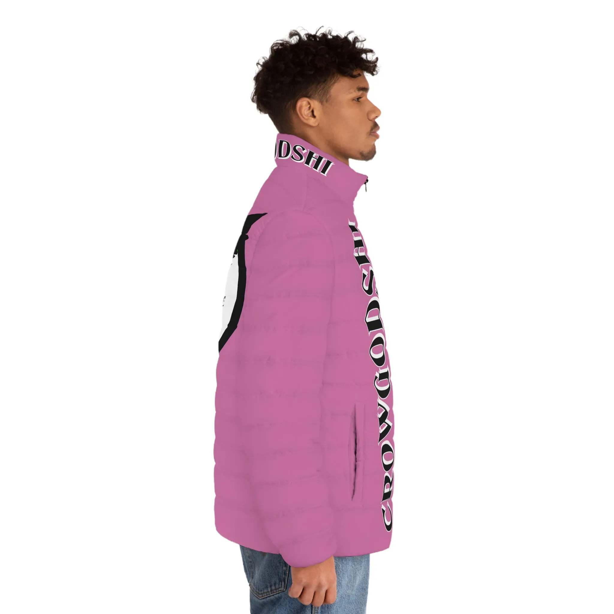 3rd Generation Men's CROWGODSHI Puffer Jacket, LIGHT PINK