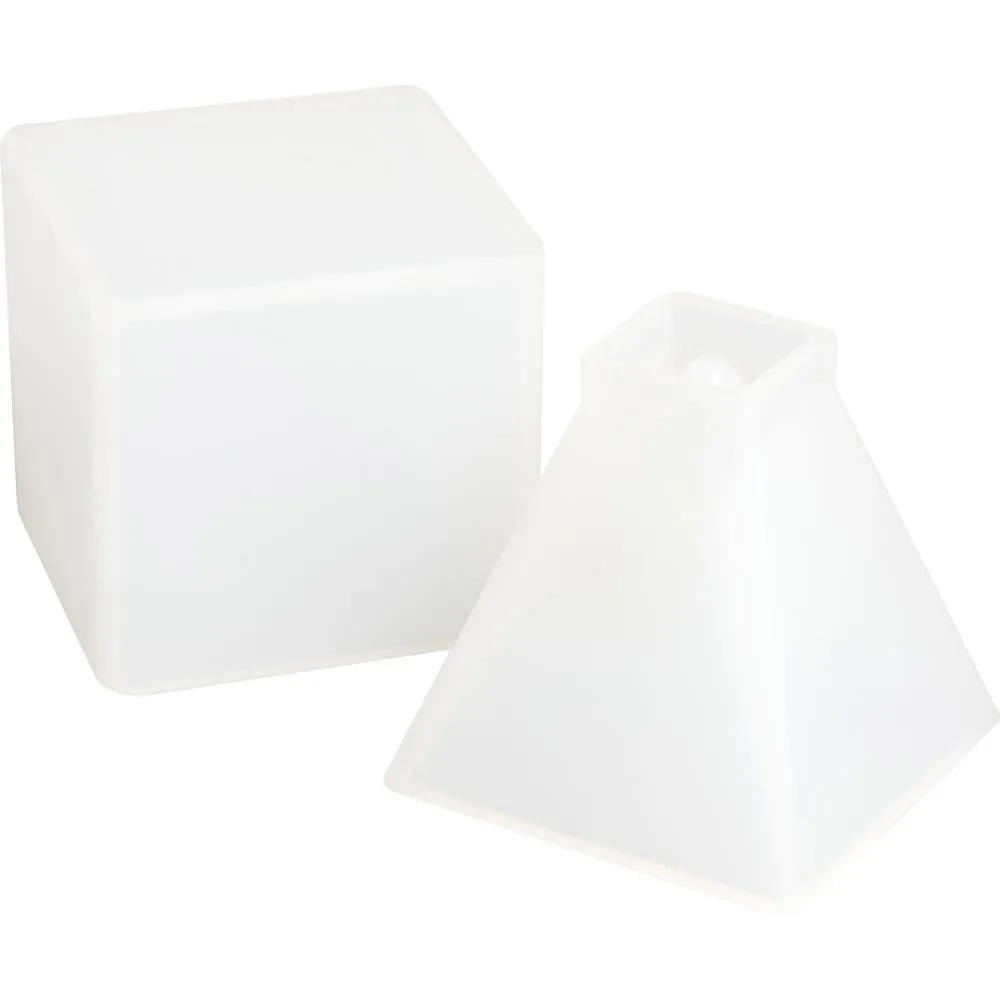 50% OFF - Color Pour Resin Mold Paper Weight Cube & Pyramid 2/Pkg