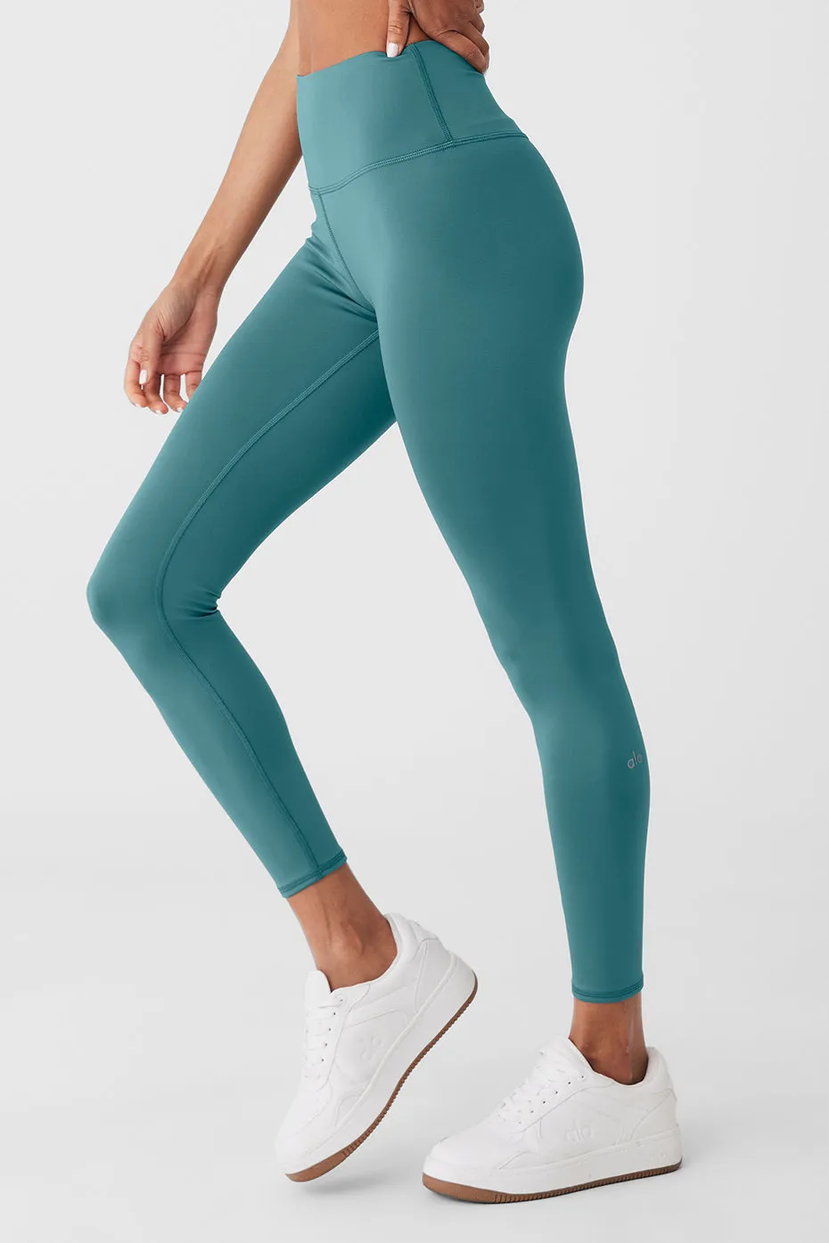 7/8 High-Waist Airlift Legging - Teal Agate