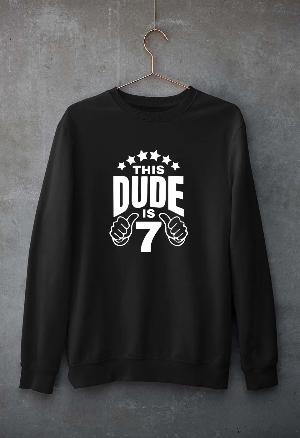 7th Happy Birthday Sweatshirt for Men/Women