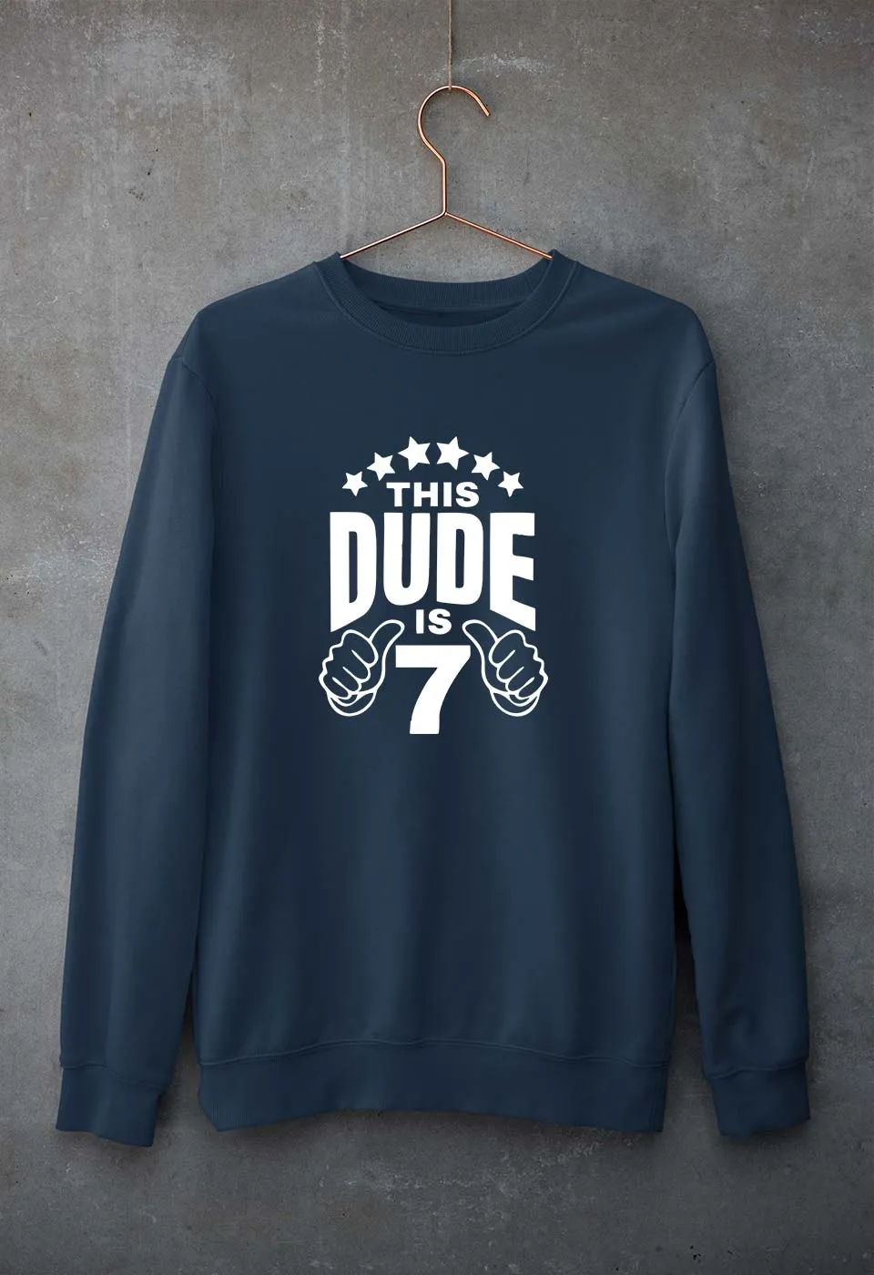 7th Happy Birthday Sweatshirt for Men/Women