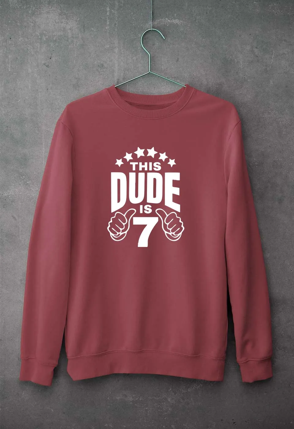 7th Happy Birthday Sweatshirt for Men/Women