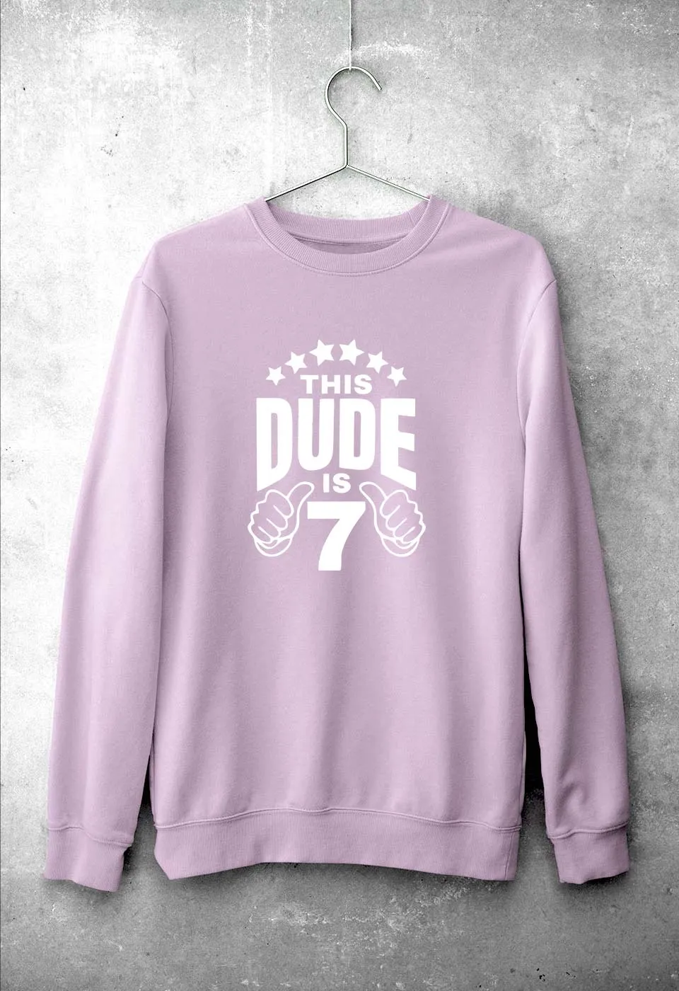 7th Happy Birthday Sweatshirt for Men/Women