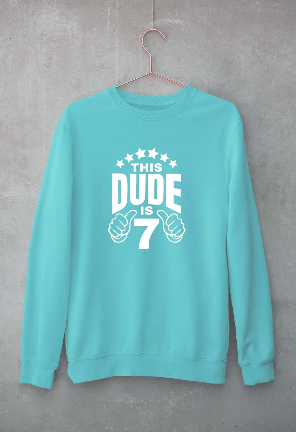 7th Happy Birthday Sweatshirt for Men/Women