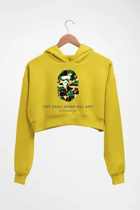 A Bathing Ape Crop HOODIE FOR WOMEN