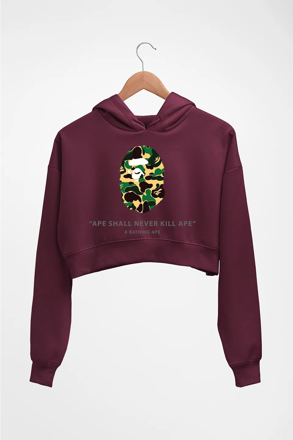 A Bathing Ape Crop HOODIE FOR WOMEN