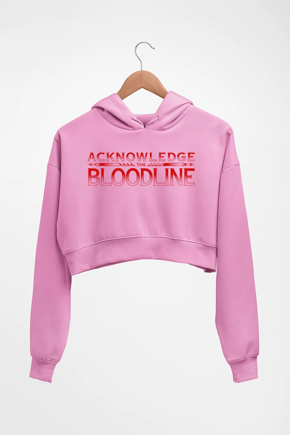 acknowledge the bloodline Crop HOODIE FOR WOMEN