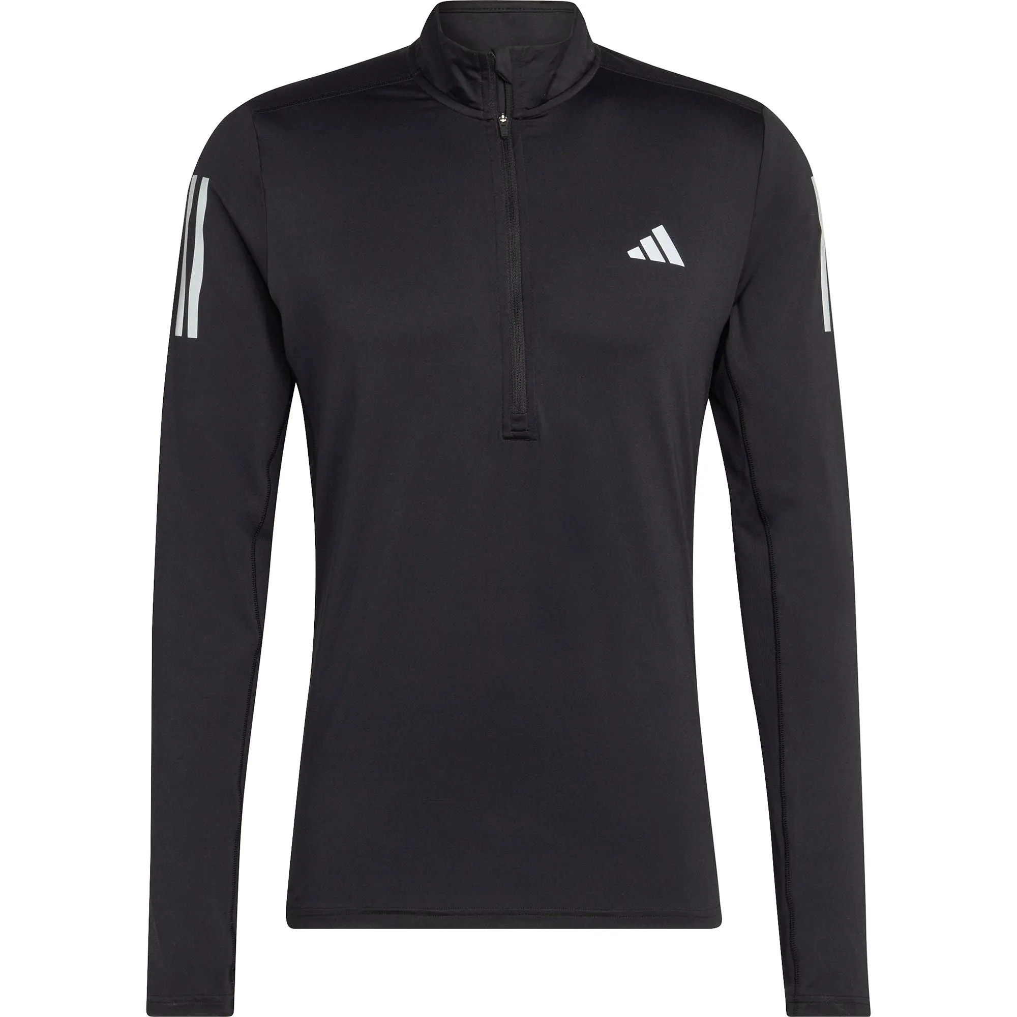 adidas Own The Run Half Zip Long Sleeve Mens Running Top - Black