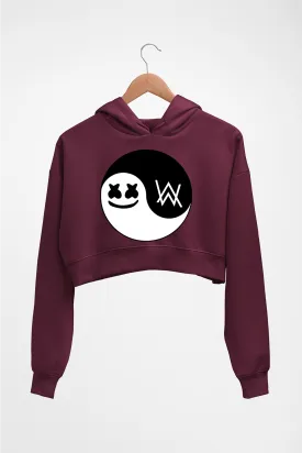 alan walker marshmello Crop HOODIE FOR WOMEN