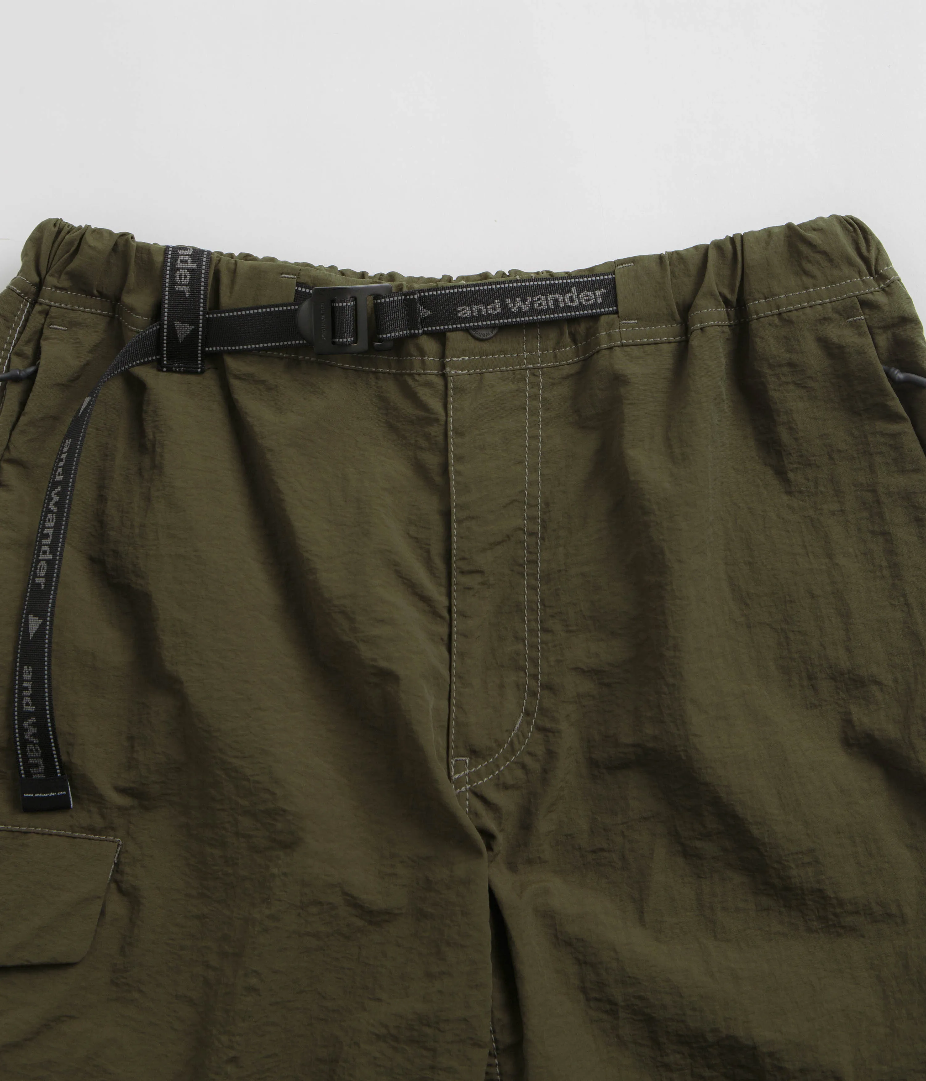 and wander Ny Taffeta Hiker Shorts - Dark Khaki